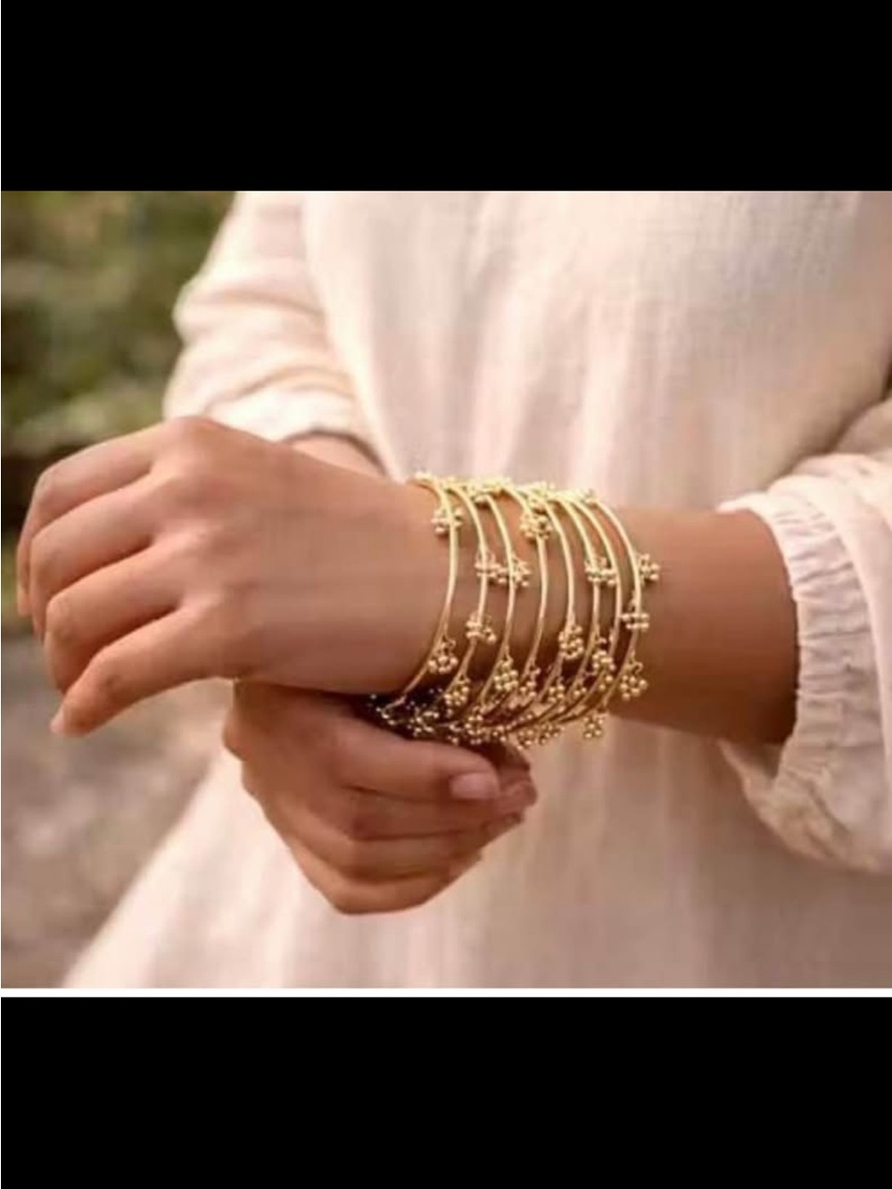 Gold plated kashmiri bangles